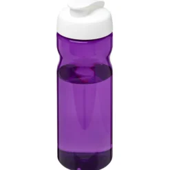 Bidon H2O Eco o pojemności 650 ml z wieczkiem zaciskowym / Fioletowy 21009718