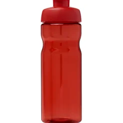 Bidon H2O Eco o pojemności 650 ml z wieczkiem zaciskowym / Czerwony 21009716