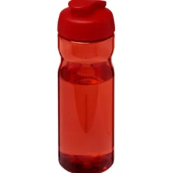 Bidon H2O Eco o pojemności 650 ml z wieczkiem zaciskowym / Czerwony 21009716