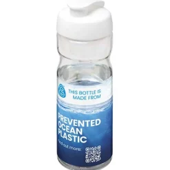 Bidon H2O Eco o pojemności 650 ml z wieczkiem zaciskowym / Kość słoniowa 21009721