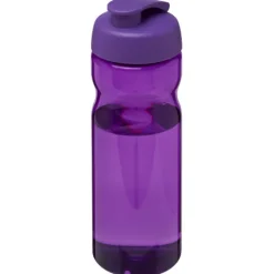 Bidon H2O Eco o pojemności 650 ml z wieczkiem zaciskowym / Fioletowy 21009719