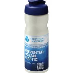 Bidon H2O Eco o pojemności 650 ml z wieczkiem zaciskowym / Kość słoniowa 21009722