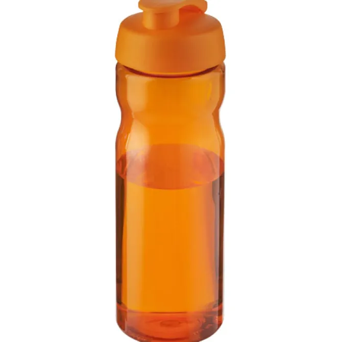 Bidon H2O Eco o pojemności 650 ml z wieczkiem zaciskowym / Pomarańczowy 21009715