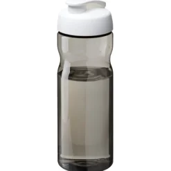 Bidon H2O Eco o pojemności 650 ml z wieczkiem zaciskowym / Ciemnografitowy 21009701