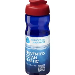 Bidon H2O Eco o pojemności 650 ml z wieczkiem zaciskowym / Błękit królewski 21009714
