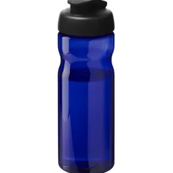 Bidon H2O Eco o pojemności 650 ml z wieczkiem zaciskowym / Niebieski 21009711