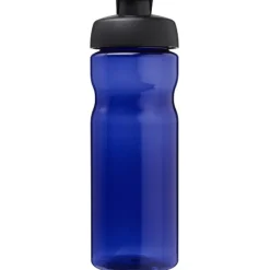 Bidon H2O Eco o pojemności 650 ml z wieczkiem zaciskowym / Niebieski 21009711