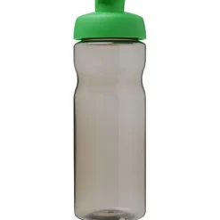 Bidon H2O Eco o pojemności 650 ml z wieczkiem zaciskowym / Ciemnografitowy 21009706