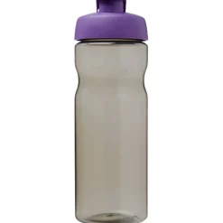 Bidon H2O Eco o pojemności 650 ml z wieczkiem zaciskowym / Ciemnografitowy 21009709