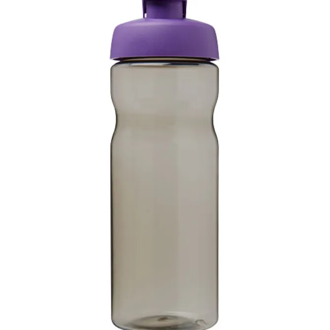 Bidon H2O Eco o pojemności 650 ml z wieczkiem zaciskowym / Ciemnografitowy 21009709