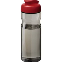 Bidon H2O Eco o pojemności 650 ml z wieczkiem zaciskowym / Ciemnografitowy 21009703