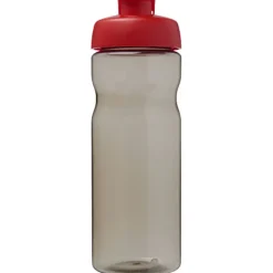 Bidon H2O Eco o pojemności 650 ml z wieczkiem zaciskowym / Ciemnografitowy 21009703