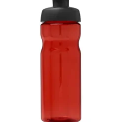 Bidon H2O Eco o pojemności 650 ml z wieczkiem zaciskowym / Czerwony 21009797