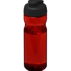 Bidon H2O Eco o pojemności 650 ml z wieczkiem zaciskowym / Czerwony 21009797