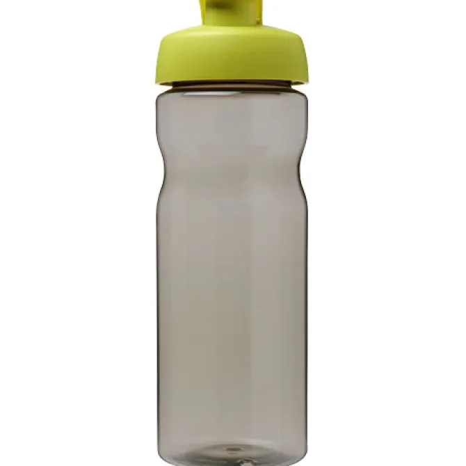 Bidon H2O Eco o pojemności 650 ml z wieczkiem zaciskowym / Ciemnografitowy 21009704