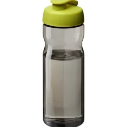 Bidon H2O Eco o pojemności 650 ml z wieczkiem zaciskowym / Ciemnografitowy 21009704