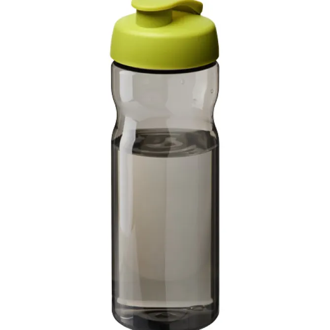 Bidon H2O Eco o pojemności 650 ml z wieczkiem zaciskowym / Ciemnografitowy 21009704