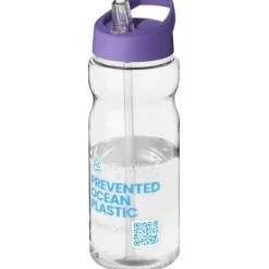 Bidon H2O Eco o pojemności 650 ml z wieczkiem z dzióbkiem / Przezroczysty 21009996
