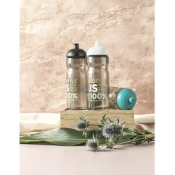 Bidon H2O Eco o pojemności 650 ml z wypukłym wieczkiem / Fioletowy 21009837