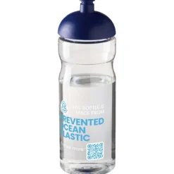 Bidon H2O Eco o pojemności 650 ml z wypukłym wieczkiem / Niebieski 21009811