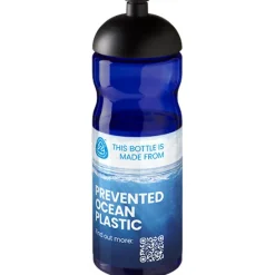 Bidon H2O Eco o pojemności 650 ml z wypukłym wieczkiem / Niebieski 21009811