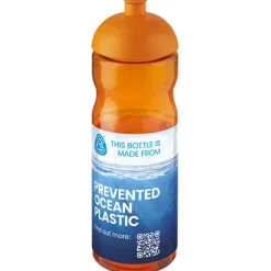 Bidon H2O Eco o pojemności 650 ml z wypukłym wieczkiem / Ciemnografitowy 21009805