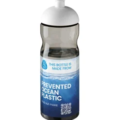 Bidon H2O Eco o pojemności 650 ml z wypukłym wieczkiem / Ciemnografitowy 21009801