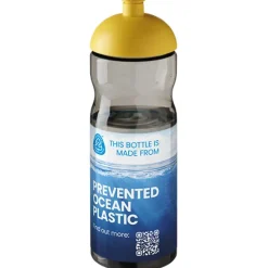 Bidon H2O Eco o pojemności 650 ml z wypukłym wieczkiem / Ciemnografitowy 21009810