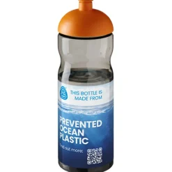 Bidon H2O Eco o pojemności 650 ml z wypukłym wieczkiem / Ciemnografitowy 21009807