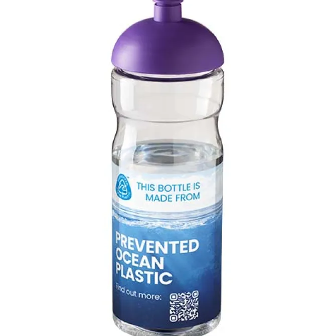 Bidon H2O Eco o pojemności 650 ml z wypukłym wieczkiem / Przezroczysty 21009896