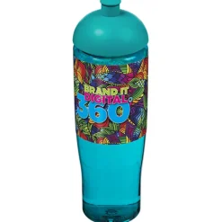 Bidon H2O Tempo® o pojemności 700 ml z wypukłym wieczkiem / Przezroczysty 21004208
