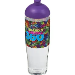 Bidon H2O Tempo® o pojemności 700 ml z wypukłym wieczkiem / Przezroczysty 21004209