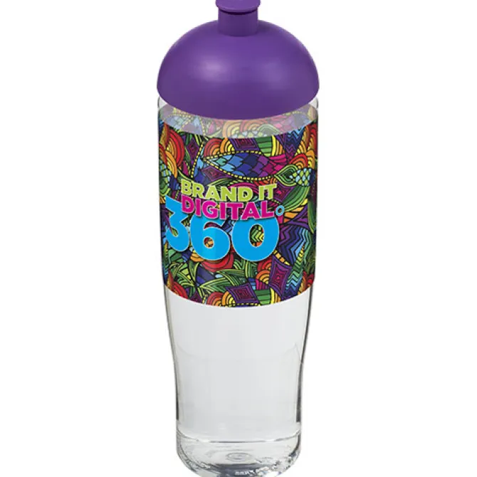 Bidon H2O Tempo® o pojemności 700 ml z wypukłym wieczkiem / Przezroczysty 21004209