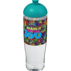 Bidon H2O Tempo® o pojemności 700 ml z wypukłym wieczkiem / Przezroczysty 21004205