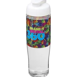 Bidon H2O Tempo® o pojemności 700 ml z wieczkiem zaciskowym / Przezroczysty 21004001