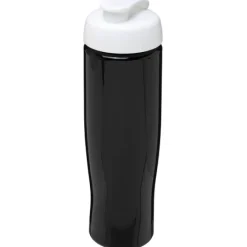 Bidon H2O Tempo® o pojemności 700 ml z wieczkiem zaciskowym / Czarny 21004011
