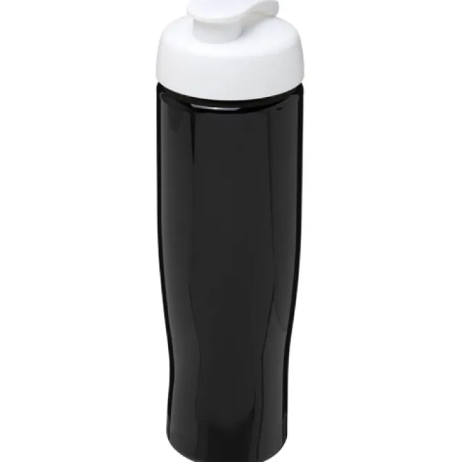 Bidon H2O Tempo® o pojemności 700 ml z wieczkiem zaciskowym / Czarny 21004011