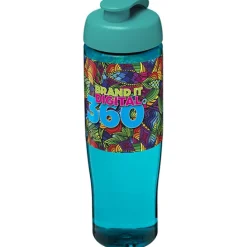 Bidon H2O Tempo® o pojemności 700 ml z wieczkiem zaciskowym / Przezroczysty 21004010