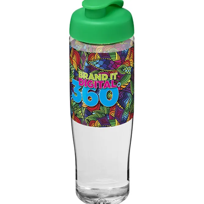 Bidon H2O Tempo® o pojemności 700 ml z wieczkiem zaciskowym / Przezroczysty 21004006
