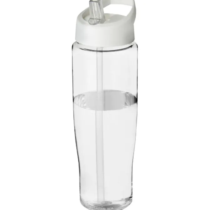 Bidon H2O Tempo® o pojemności 700 ml z wieczkiem z słomką / Przezroczysty 21004408