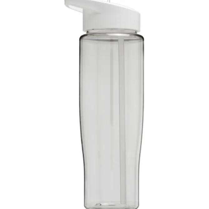 Bidon H2O Tempo® o pojemności 700 ml z wieczkiem z słomką / Przezroczysty 21004408