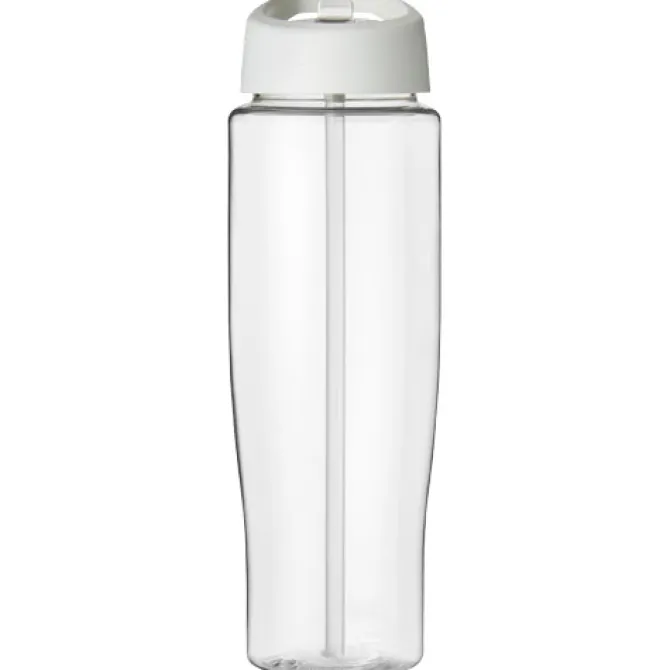 Bidon H2O Tempo® o pojemności 700 ml z wieczkiem z słomką / Przezroczysty 21004408