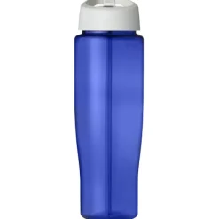 Bidon H2O Tempo® o pojemności 700 ml z wieczkiem z słomką / Niebieski 21004411