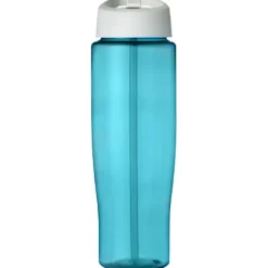 Bidon H2O Tempo® o pojemności 700 ml z wieczkiem z słomką / Błękitny 21004413