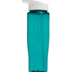 Bidon H2O Tempo® o pojemności 700 ml z wieczkiem z słomką / Błękitny 21004413
