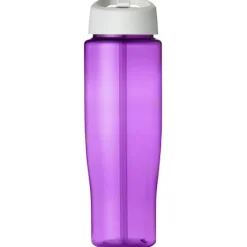 Bidon H2O Tempo® o pojemności 700 ml z wieczkiem z słomką / Fioletowy 21004415