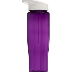 Bidon H2O Tempo® o pojemności 700 ml z wieczkiem z słomką / Fioletowy 21004415