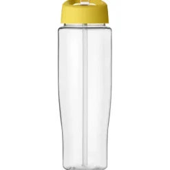 Bidon H2O Tempo® o pojemności 700 ml z wieczkiem z słomką / Przezroczysty 21004426