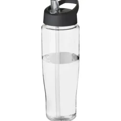 Bidon H2O Tempo® o pojemności 700 ml z wieczkiem z słomką / Przezroczysty 21004400
