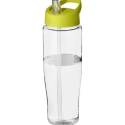 Bidon H2O Tempo® o pojemności 700 ml z wieczkiem z słomką / Przezroczysty 21004421